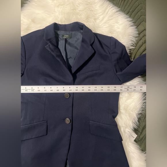 J.Crew dark blue blazer see pictures for exact measurement - Picture 3 of 6
